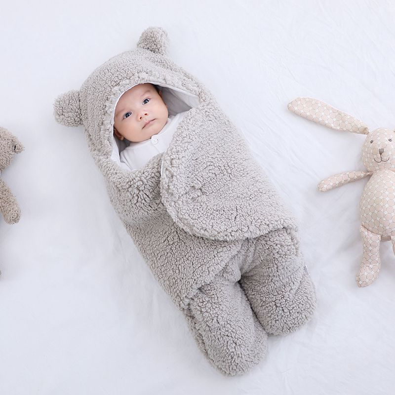 Baby Sleeping Bag Envelope for New born Baby Winter Swaddle Blanket