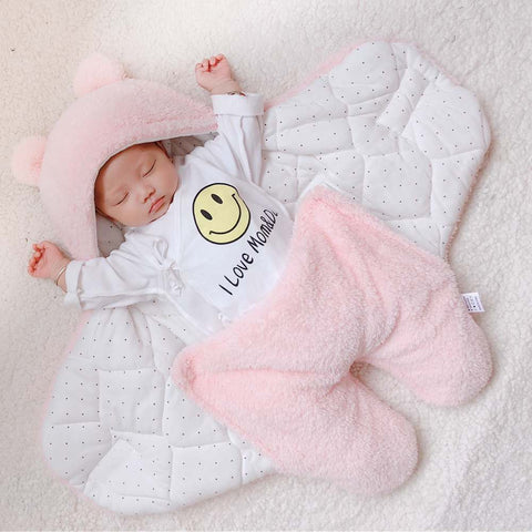 Baby Sleeping Bag Envelope for New born Baby Winter Swaddle Blanket