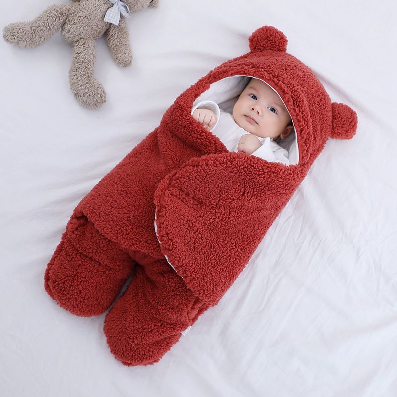 Baby Sleeping Bag Envelope for New born Baby Winter Swaddle Blanket