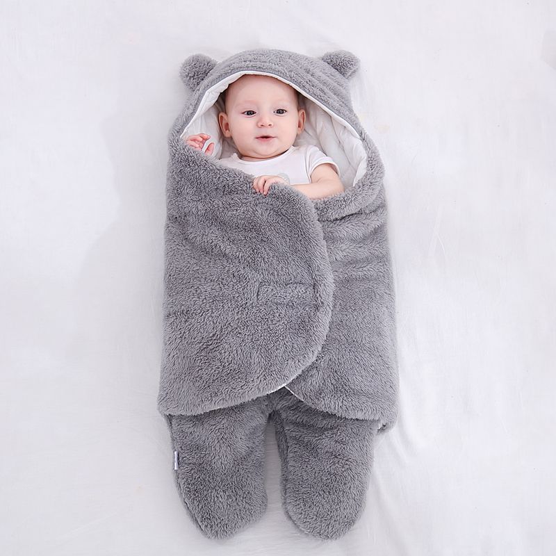 Baby Sleeping Bag Envelope for New born Baby Winter Swaddle Blanket