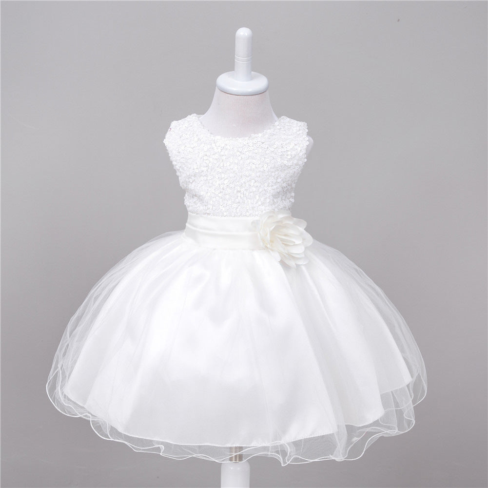 Baby Sequin Dress, Flower Girl Wedding Princess Dress