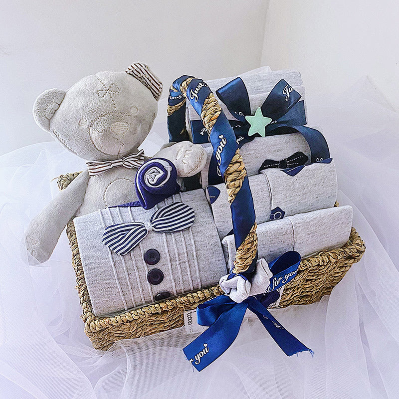 New born Boy Baby Clothes Set Gift Box Autumn And Winter