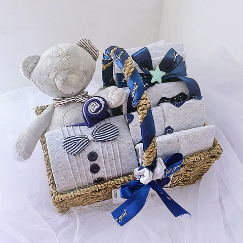 New born Boy Baby Clothes Set Gift Box Autumn And Winter