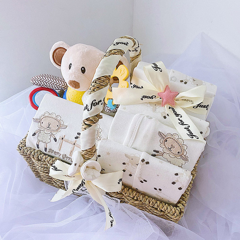 New born Boy Baby Clothes Set Gift Box Autumn And Winter