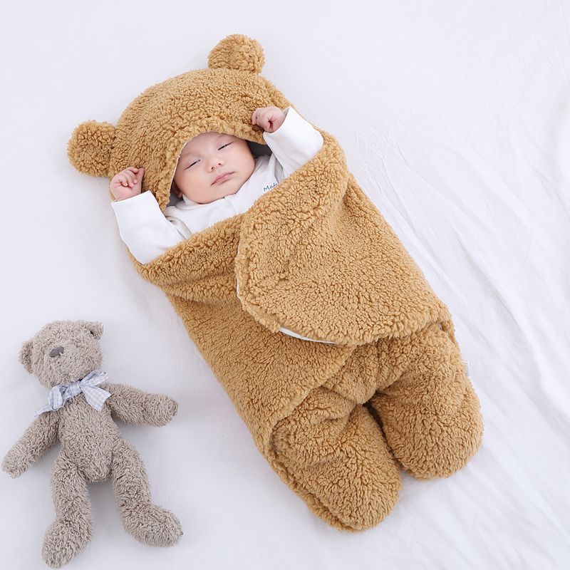 Baby Sleeping Bag Envelope for New born Baby Winter Swaddle Blanket