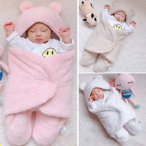 Baby Sleeping Bag Envelope for New born Baby Winter Swaddle Blanket