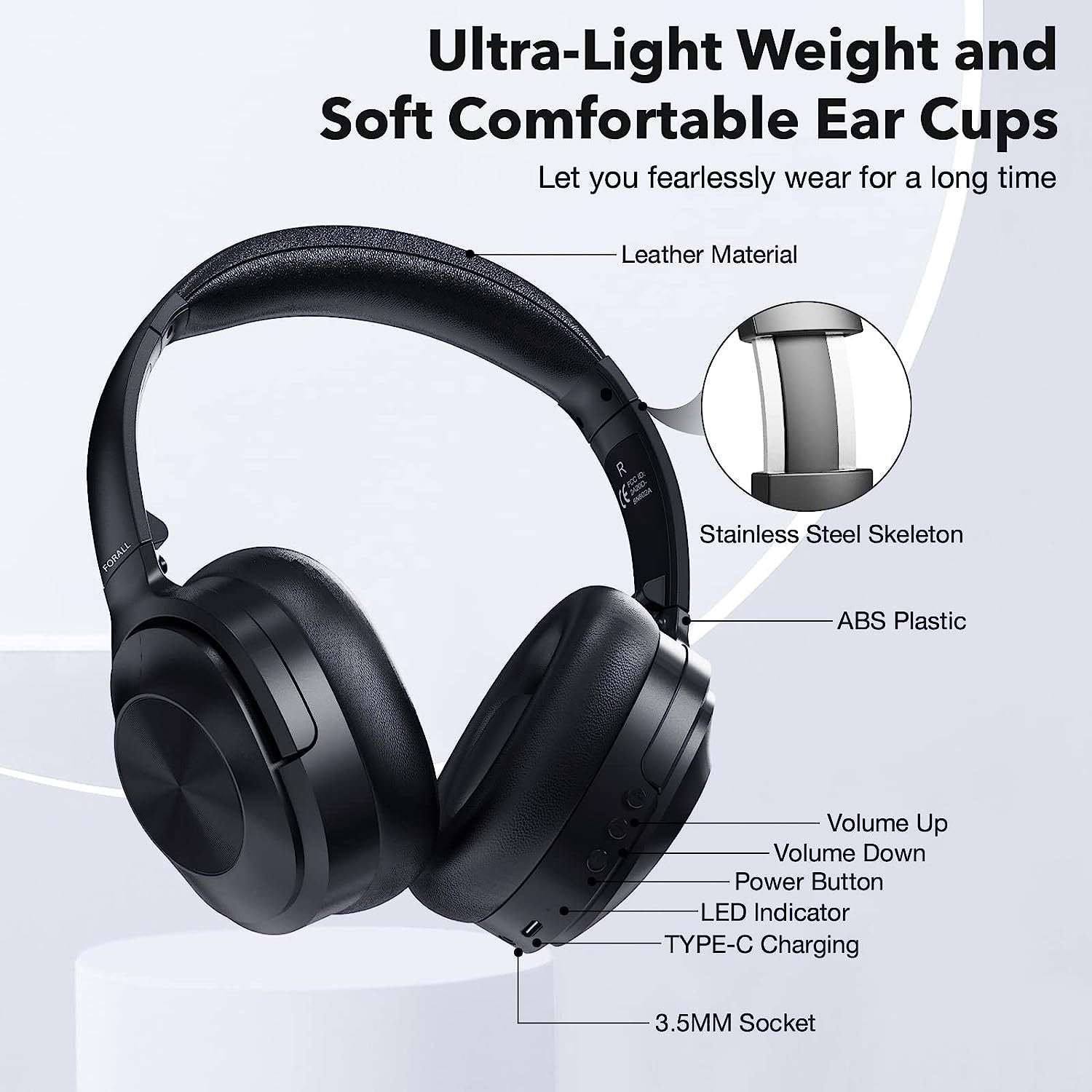 Cross-border New Headset Noise Reduction Headset Active Noise Reduction ANC Bluetooth Student Learning Training Headset