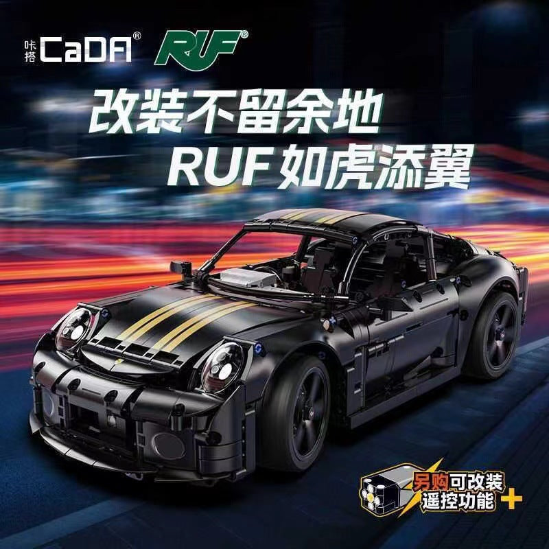 Porsche 911 Double Eagle Cada Building Block Mechanical Set 63006Gt Sports Car Assembly Model Toy Car