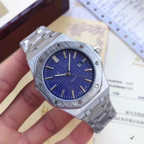 Royal Oak Steel Band Silicone New Men&#039;s Watch Business Quartz Waterproof Men&#039;s AP Fashion Trend Watch