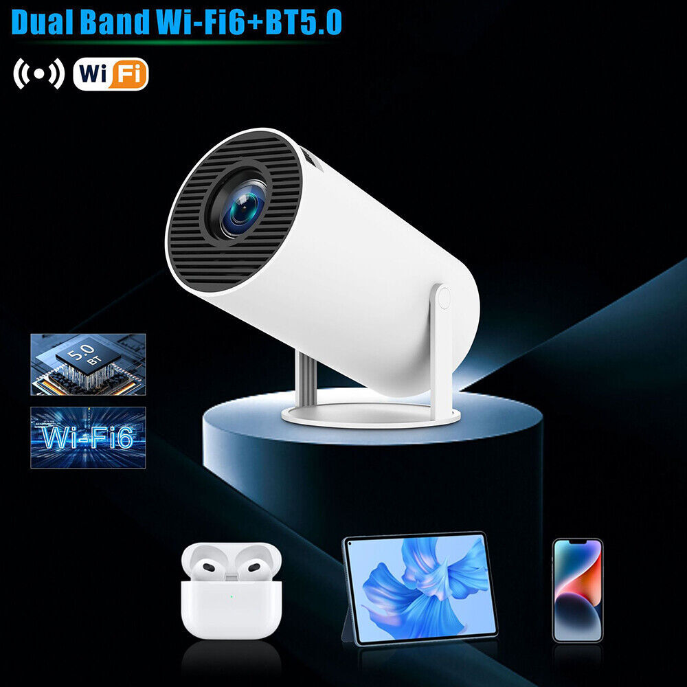 5G 4K Projector Smart HD LED WIFI Bluetooth HDMI USB Android Office Home Theatre